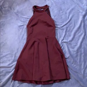 Plum Purple Halter Too Skater Dress